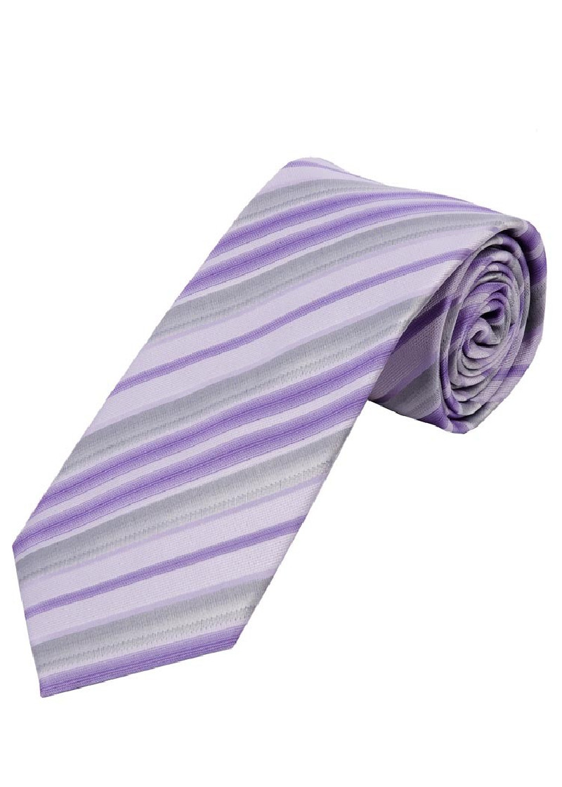 Optimum Business Tie Stripe Design Zilvergrijs