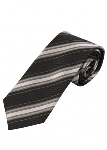 Optimum Stropdas Stripe Design Antraciet...