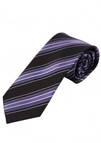 Optimale Krawatte Streifenmuster dunkelgrau purpur perlweiß