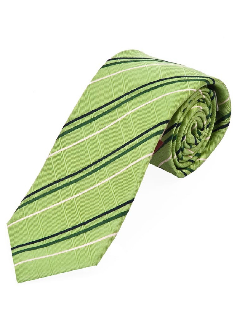 Herenstropdas Cultured Line Check Light Green Snow