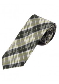 Zakelijke stropdas zwart lichtgroen