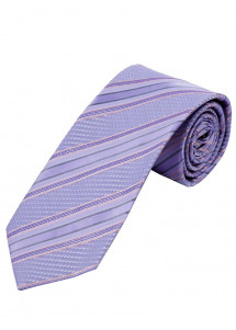 Stropdas Structuurpatroon Strepen Lilac Rose