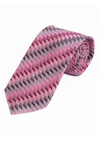 Krawatte abstrakte Struktur rosa silber