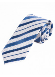 Stropdas wit blauw