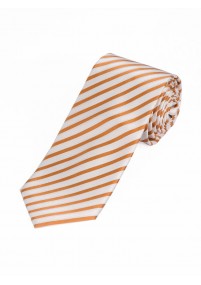 Zakelijke stropdas XXL dunne lijnen wit geel