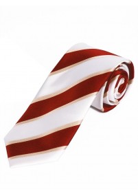 Lange stropdas nobel streepdesign wit rood...