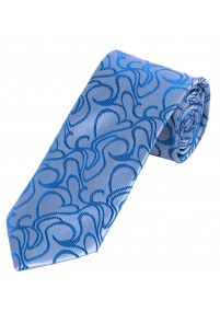 XXL Zakelijke stropdas Golfpatroon Lichtblauw