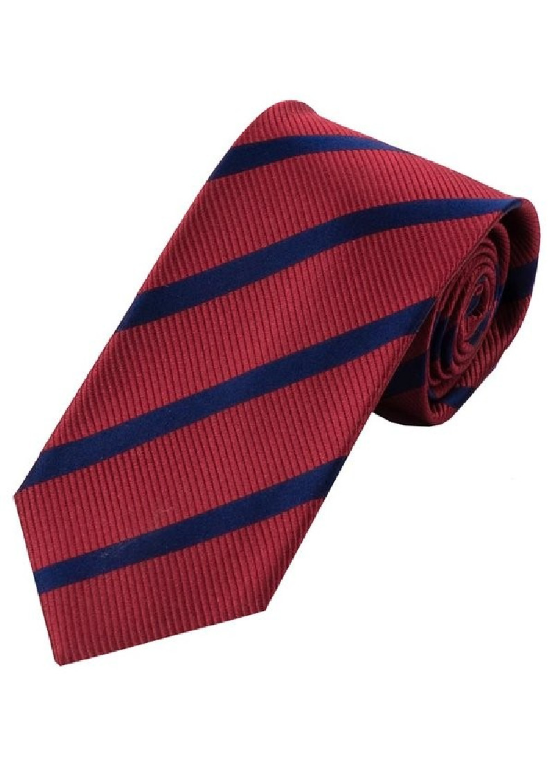 Stropdas Wijnrood Donkerblauw