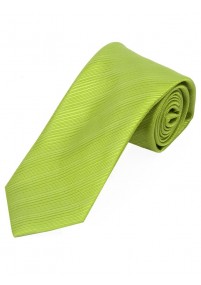 Lange stropdas effen streep structuur groen