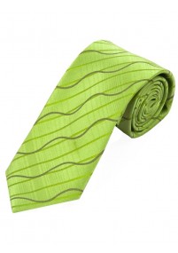 Lange zakelijke stropdas Golfontwerp Groen
