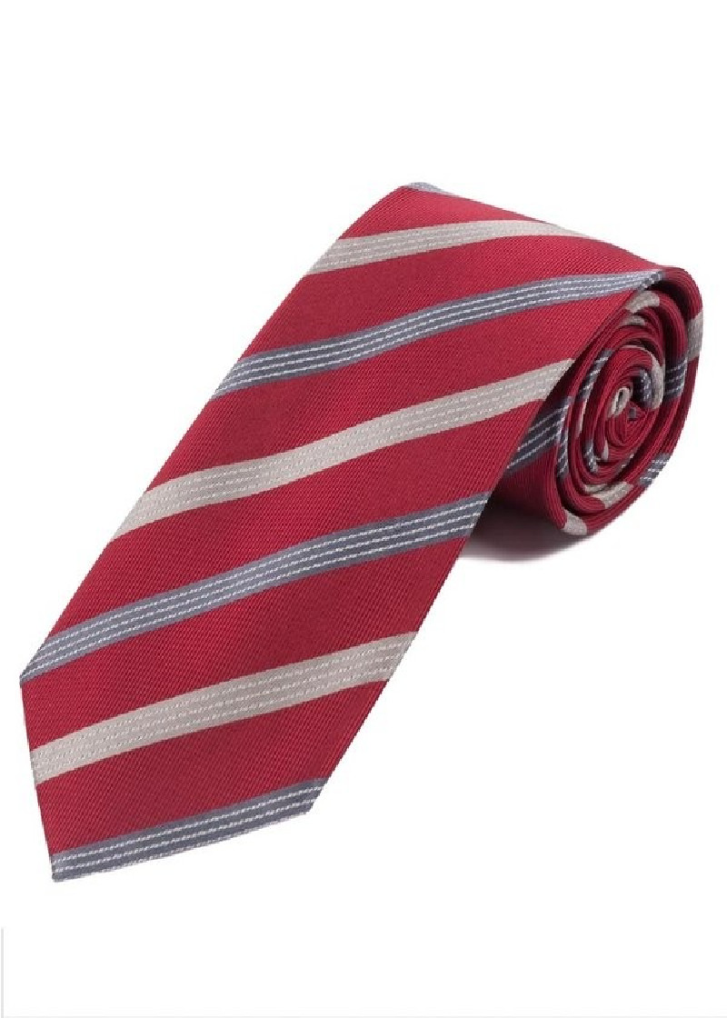 XXL Stropdas Stylish Stripe Decor Medium Rood