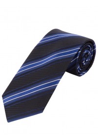 Optimale XXL-Krawatte Streifendessin navy royal schneeweiß