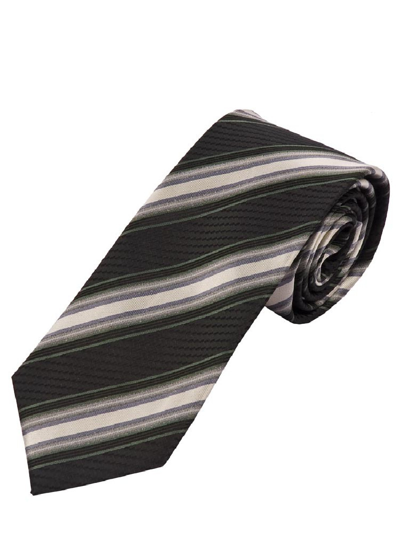 Optimum XXL Tie Stripe Design Antraciet Ivoor