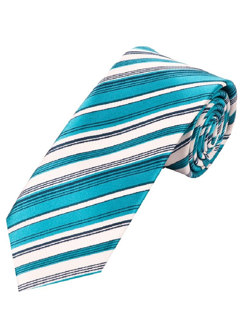 Prachtige XXL Business Tie Stripe Design Azuur