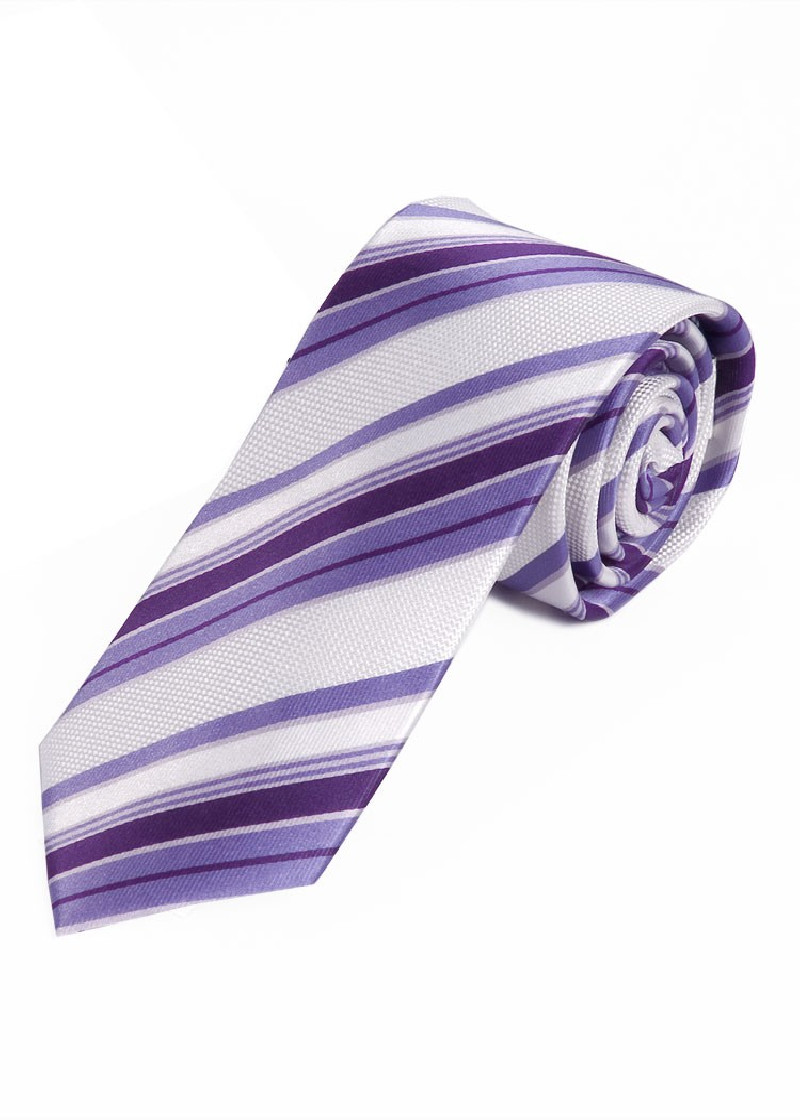 Sevenfold Tie Stripe Design Sneeuwwitje Paars