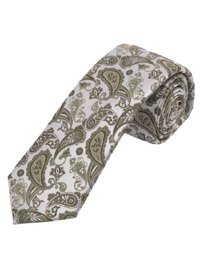 Sevenfold Heren Stropdas Paisley Patroon Licht