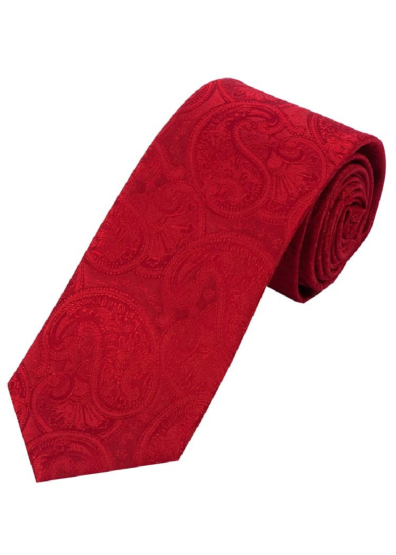 Sevenfold Business Tie Paisley-patroon Rood