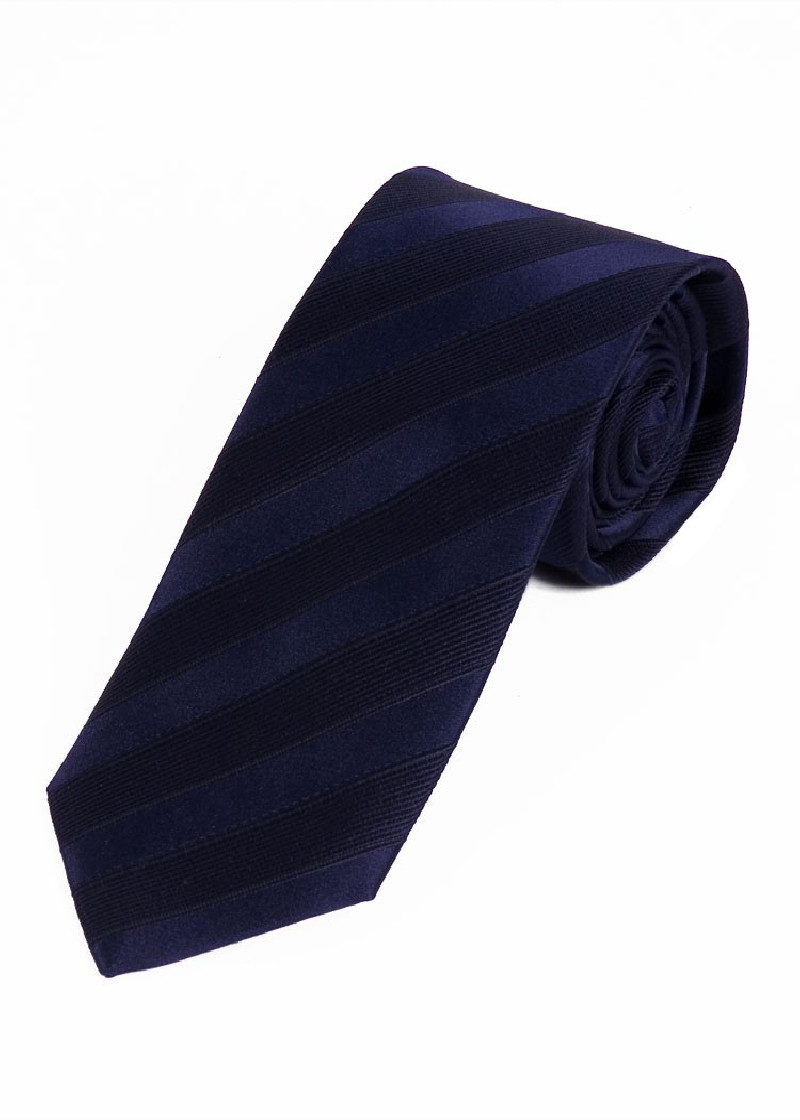 Sevenfold Tie Monochrome Navy Blue Stripe