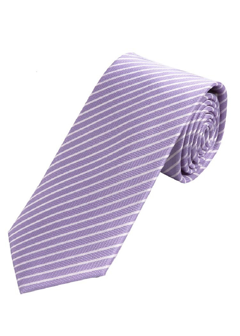 Sevenfold Tie Monochrome Lilac Stripe Structuur