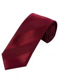 Sevenfold Tie Plain Wine Red Stripe Structuur