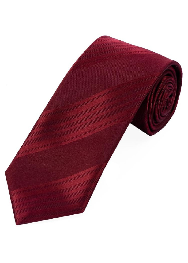 Sevenfold Tie Plain Wine Red Stripe Structuur