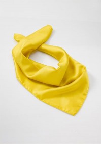 Damessjaal zijde geel