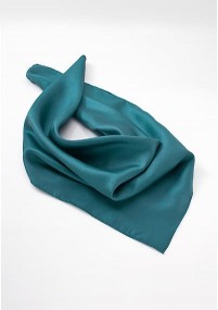 Damessjaal zijde blauw/groen