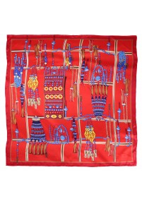 Dames sjaal oversized design decor rood