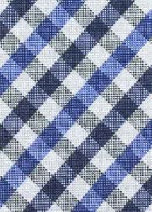 Krawatte Vichy-Karo ultramarinblau navyblau