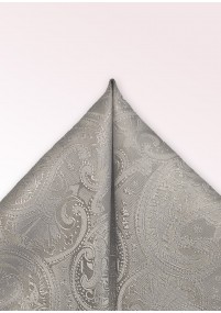 Decoratieve sjaal paisley motief zilver