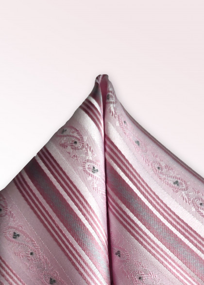 Ziertuch Streifen vegetativ rosa