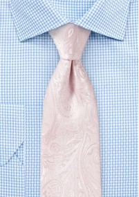 Krawatte Kinder Paisley-Muster blush-rosa