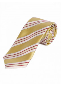Sevenfold Business Tie Gestreept Goud Wit...