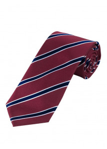 Sevenfold Stropdas Gestreept Bordeaux Rood...