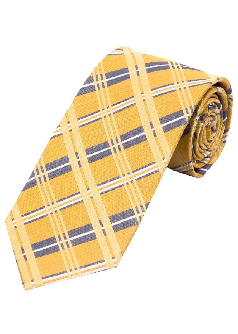 Stropdas Sevenfold tartan geel