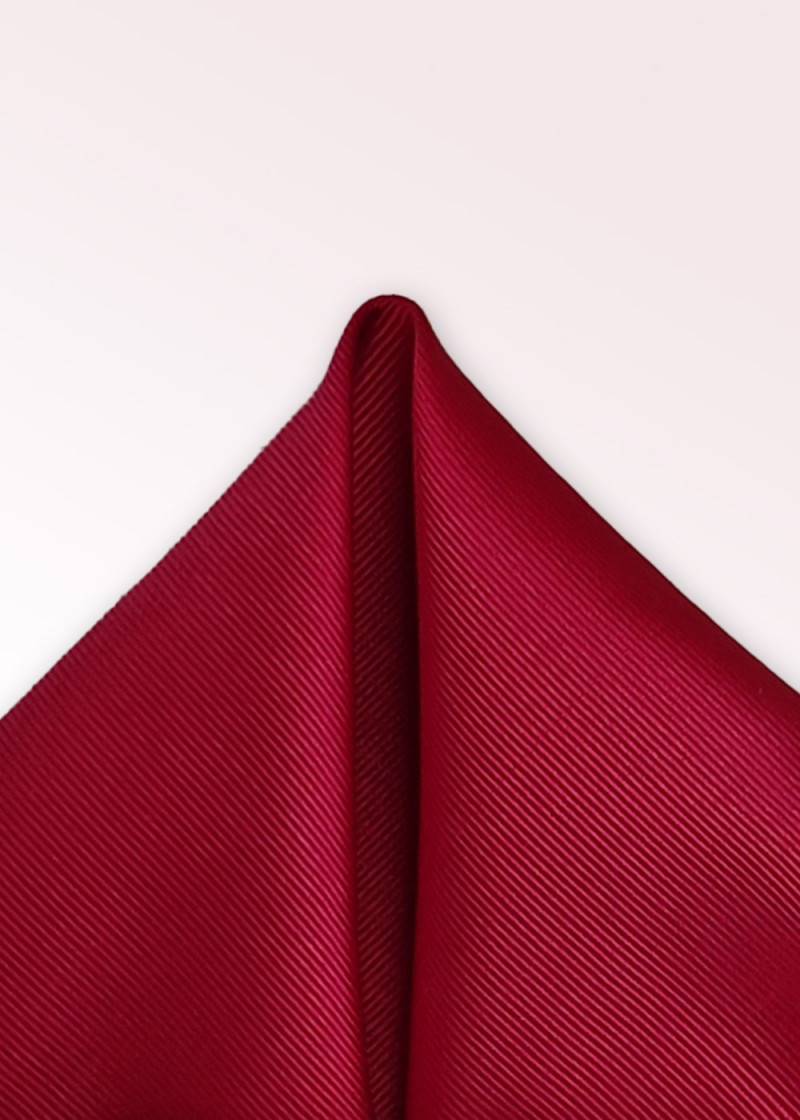 Versierde doek eenkleurig fijn geribd medium rood
