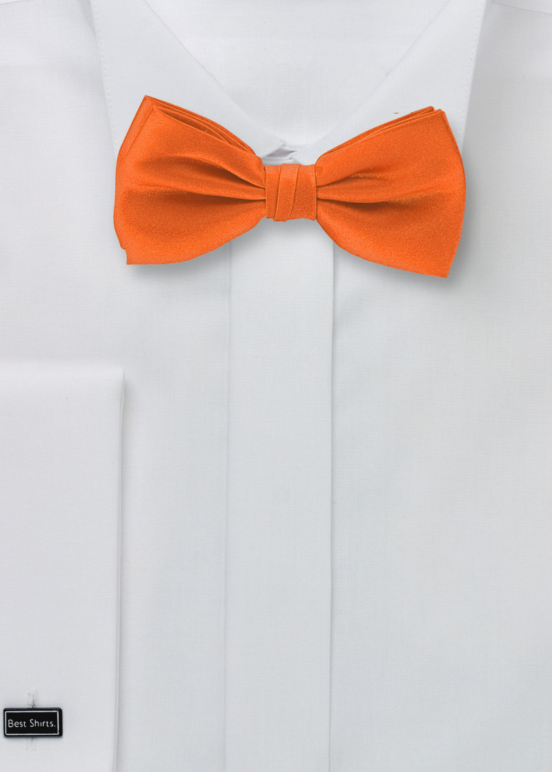Herenstrik Effen Microvezel Oranje