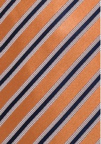 Krawatte Streifendessin orange