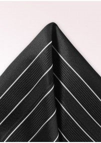 Zakdoek streeppatroon zwart wit