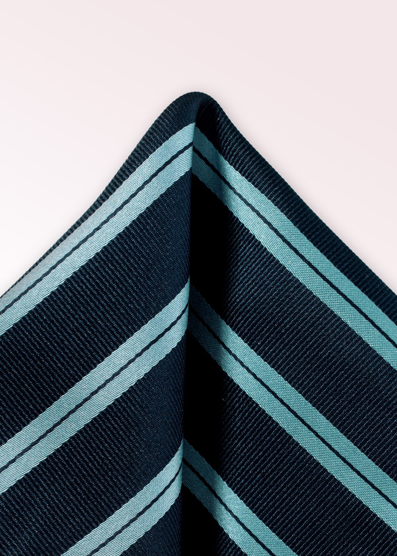 Decoratieve sjaal streepdesign donkerblauw