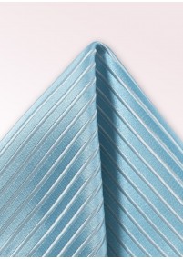 Einstecktuch Streifendesign taubenblau weiß