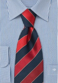 stropdas klassieke strepen blauw rood