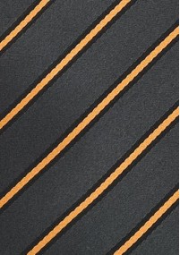krawatte schwarz grau orange