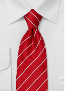 Stropdas fijne business-look licht rood