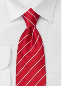 Stropdas rood met wit
