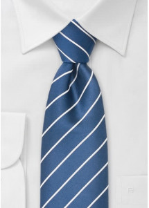 Stropdas blauw wit