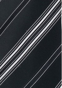 Krawatte Streifen schwarz weiß