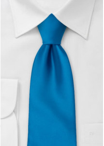 Stropdas effen blauw