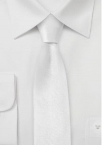 stropdas unikleur smal wit