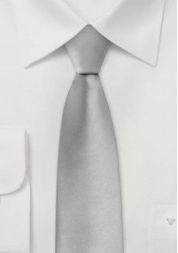 smalle stropdas in zilver